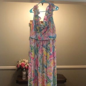 LEENA MAXI DRESS IN MULTI FIESTA BAMBA
